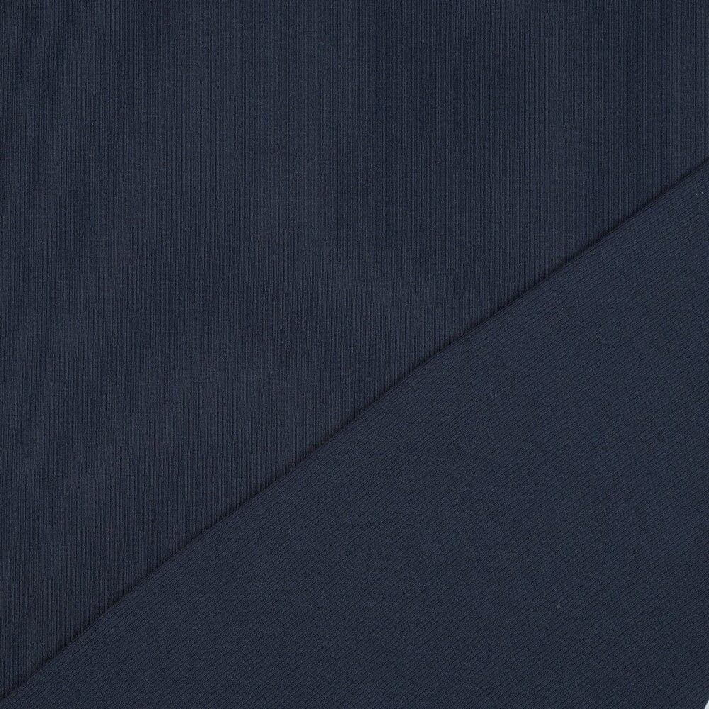 Rib-Jersey uni - Marineblau 019 Fadenwunsch 