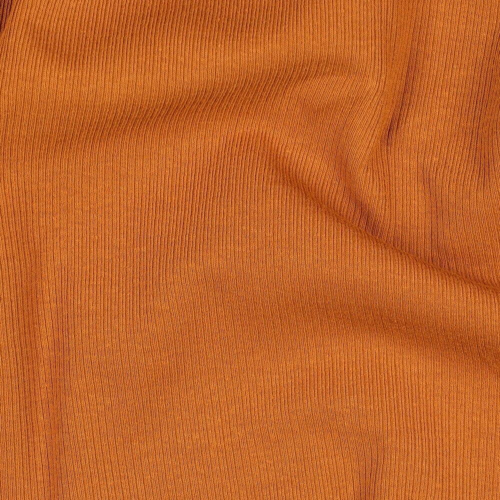 Rib-Jersey uni - Cognac 053 Fadenwunsch 