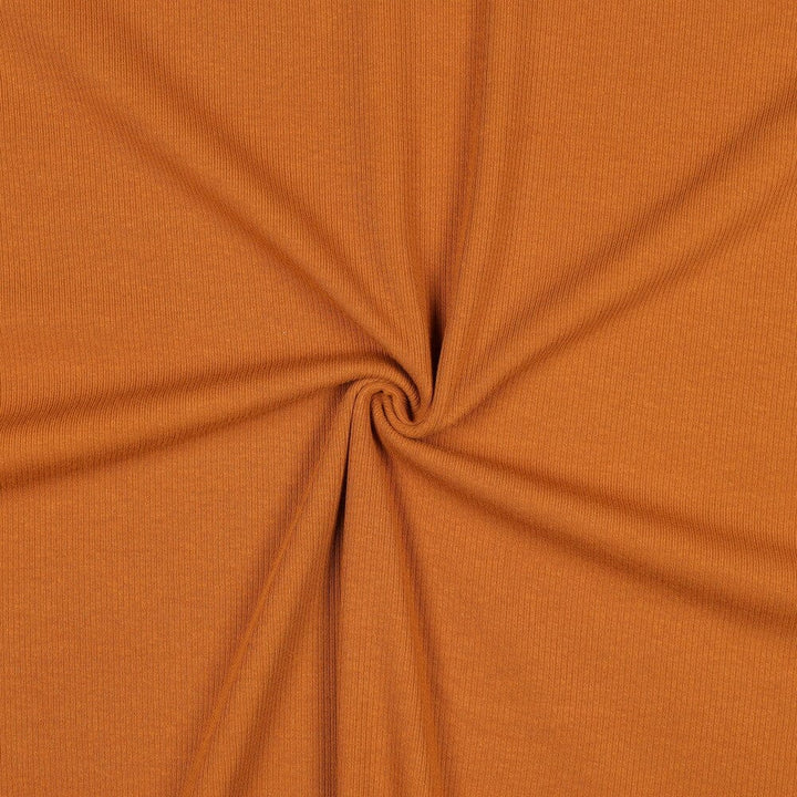 Rib-Jersey uni - Cognac 053 Fadenwunsch 