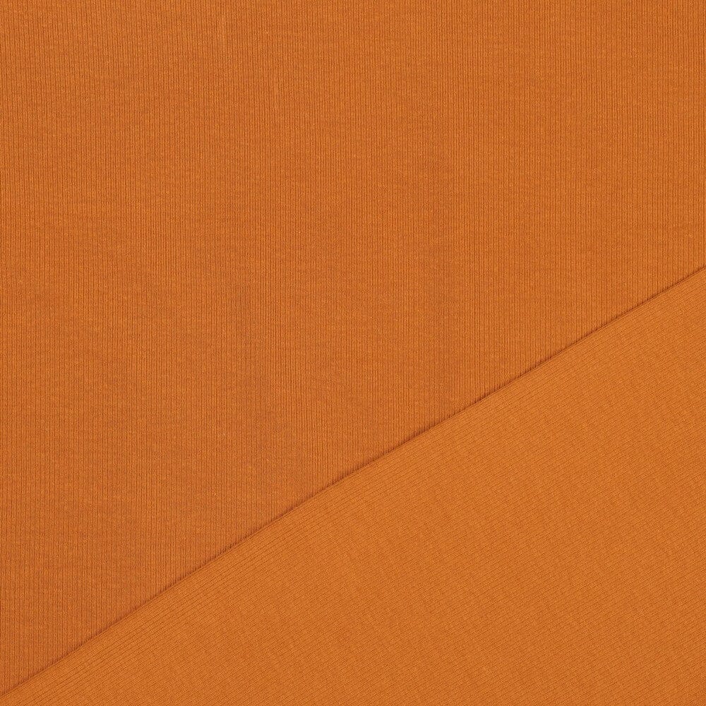Rib-Jersey uni - Cognac 053 Fadenwunsch 