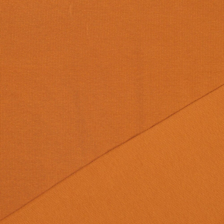 Rib-Jersey uni - Cognac 053 Fadenwunsch 