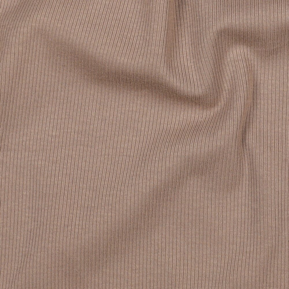 Rib-Jersey uni - Taupe 057 Fadenwunsch 