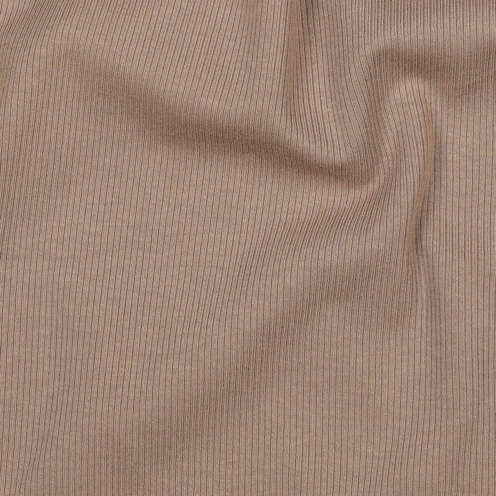 Rib-Jersey uni - Taupe 057 Fadenwunsch 