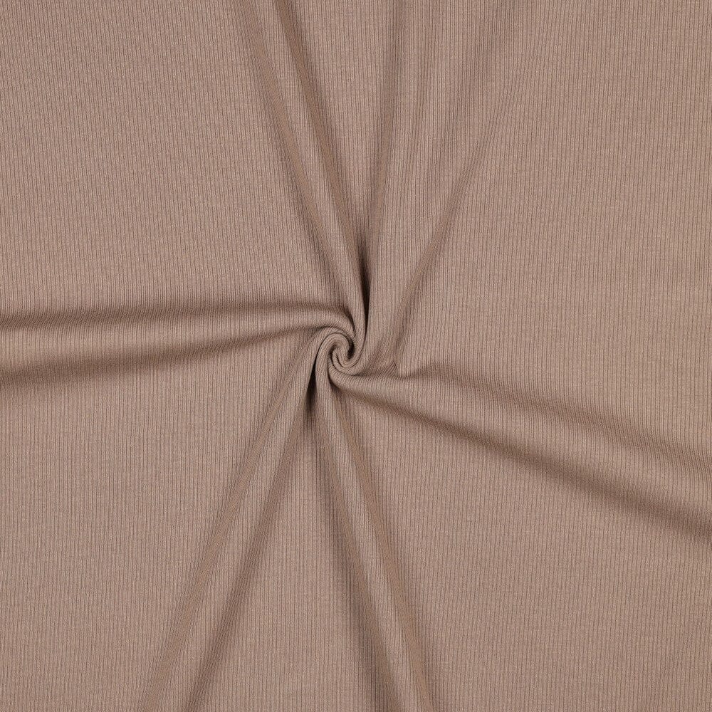 Rib-Jersey uni - Taupe 057 Fadenwunsch 