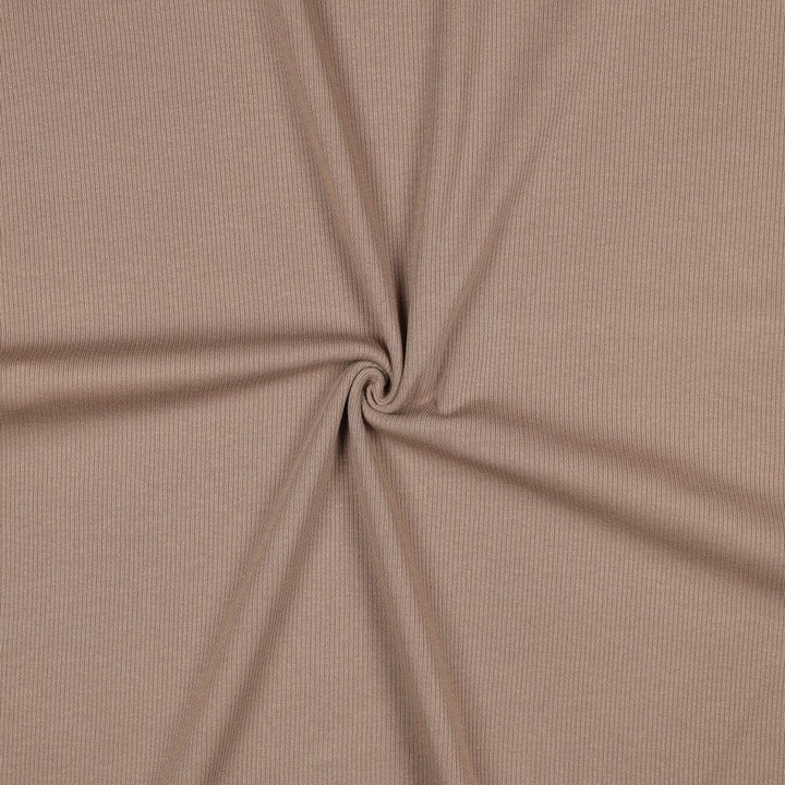 Rib-Jersey uni - Taupe 057 Fadenwunsch 