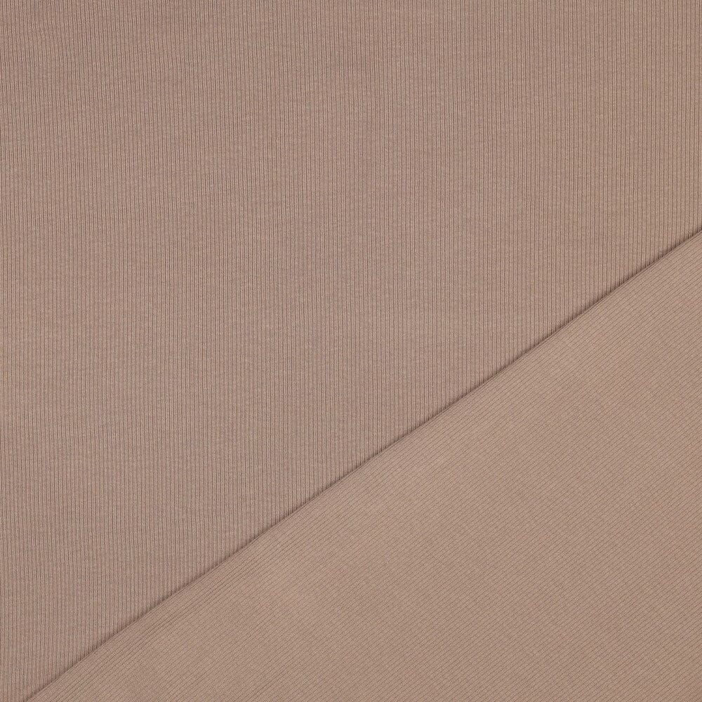 Rib-Jersey uni - Taupe 057 Fadenwunsch 
