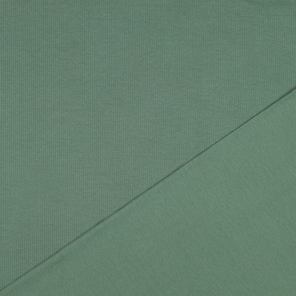 Rib-Jersey uni - Grün 058 Fadenwunsch 