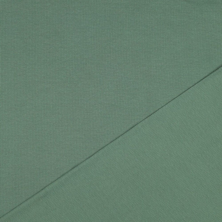 Rib-Jersey uni - Grün 058 Fadenwunsch 