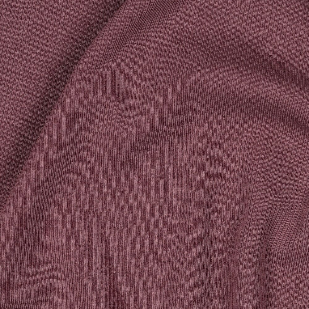 Rib-Jersey uni - Aubergine 060 Fadenwunsch 