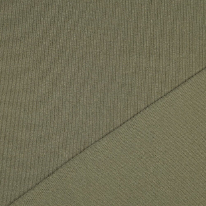 Rib-Jersey uni - Khaki 063 Fadenwunsch 