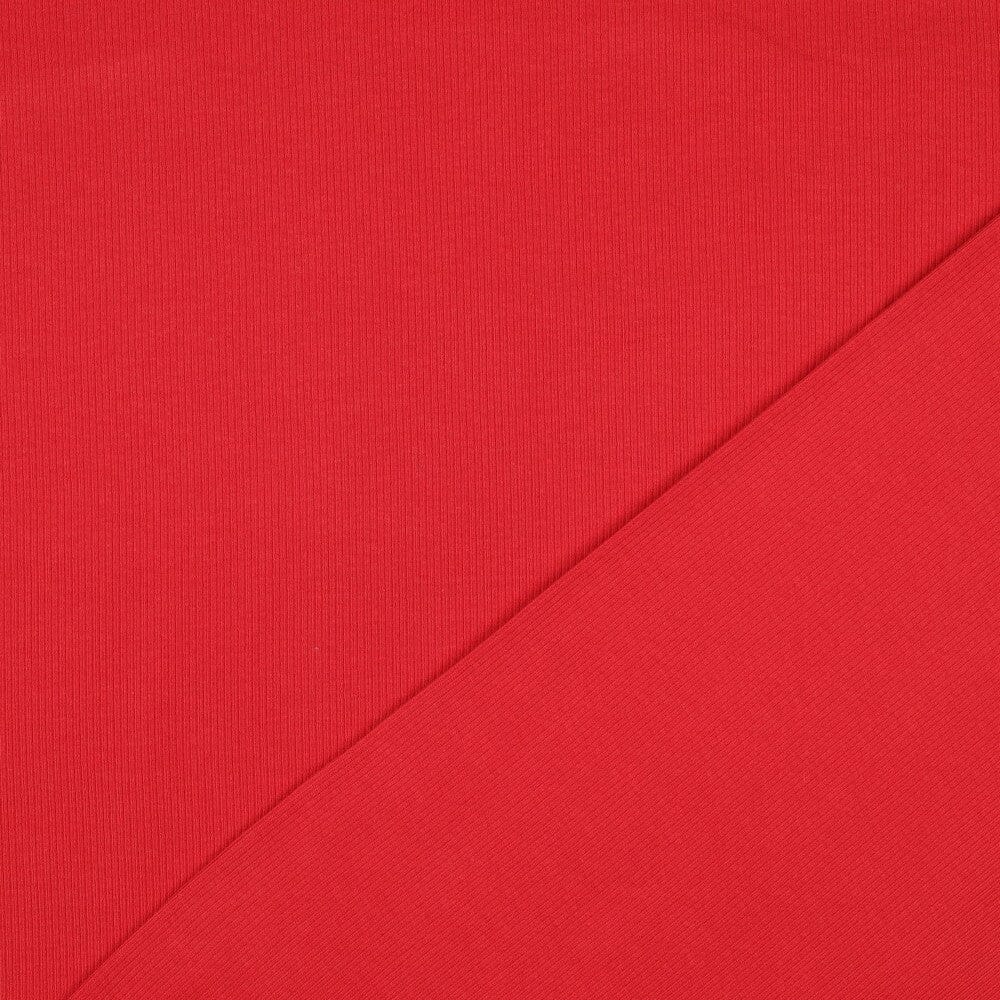 Rib-Jersey uni - Rot 067 Fadenwunsch 
