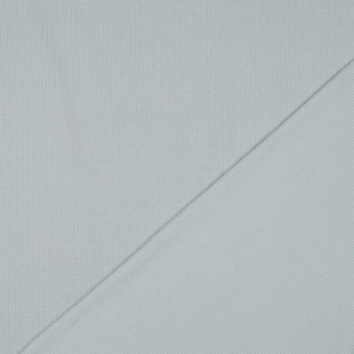 Rib-Jersey uni - Rauchblau Hell 071 Fadenwunsch 