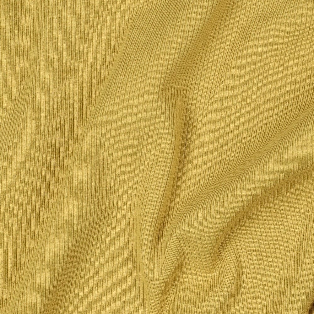 Rib-Jersey uni - Curry 072 Fadenwunsch 