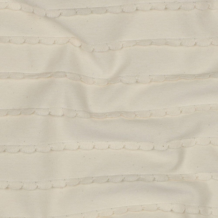 Jersey Rüschen - Creme Fadenwunsch 