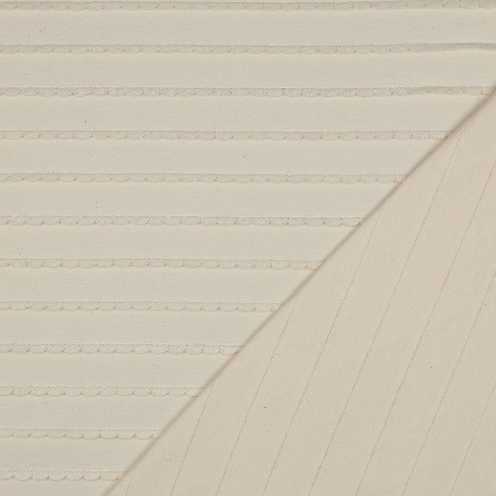 Jersey Rüschen - Creme Fadenwunsch 