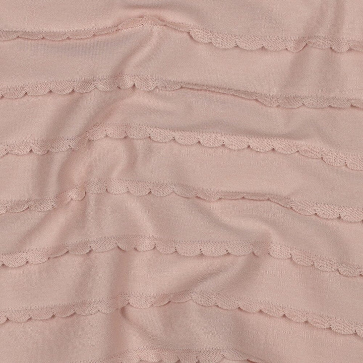 Jersey Rüschen - Puder Pink Fadenwunsch 