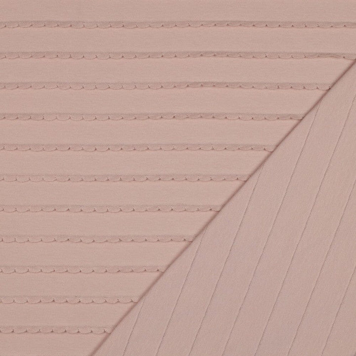 Jersey Rüschen - Puder Pink Fadenwunsch 