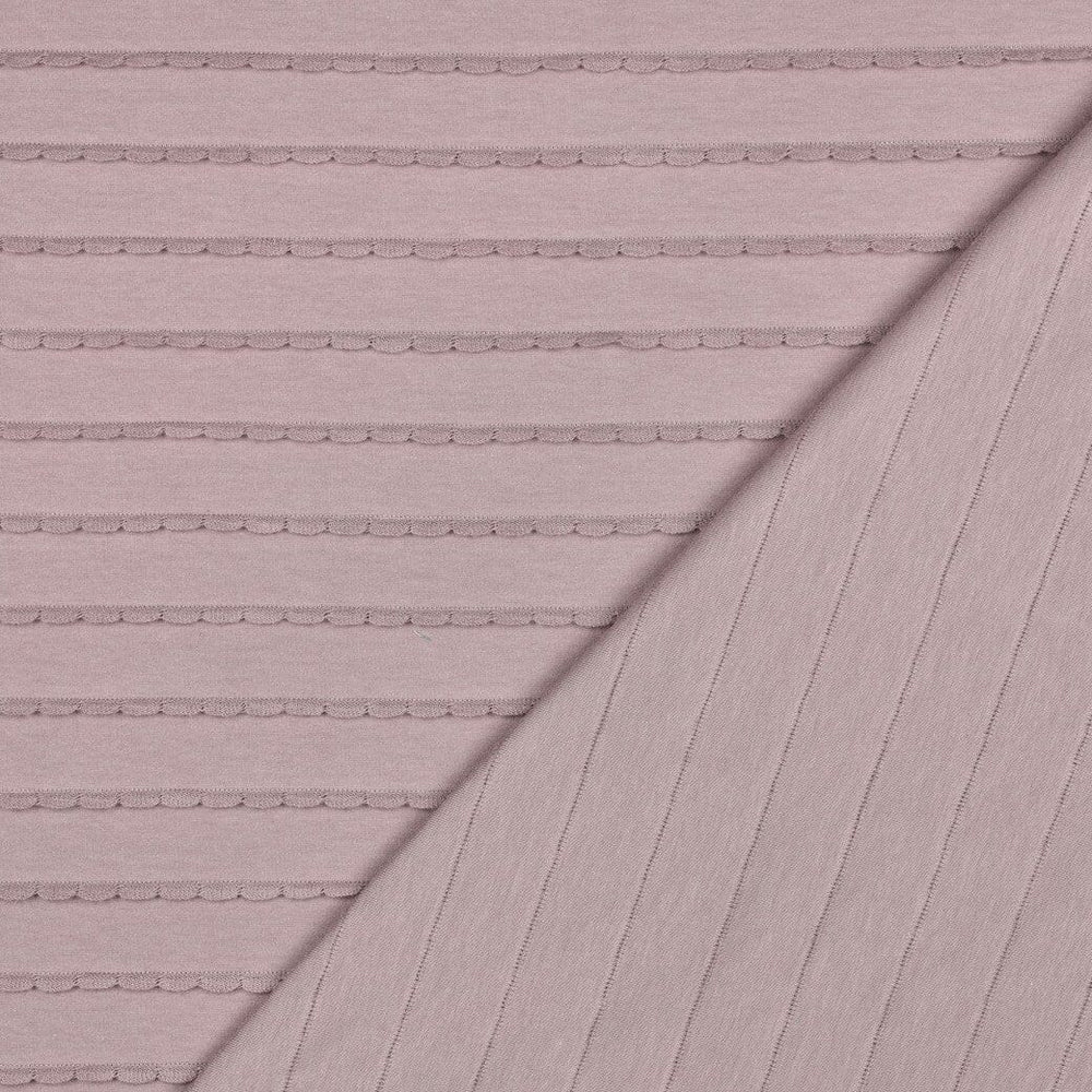 Jersey Rüschen - Mauve Fadenwunsch 