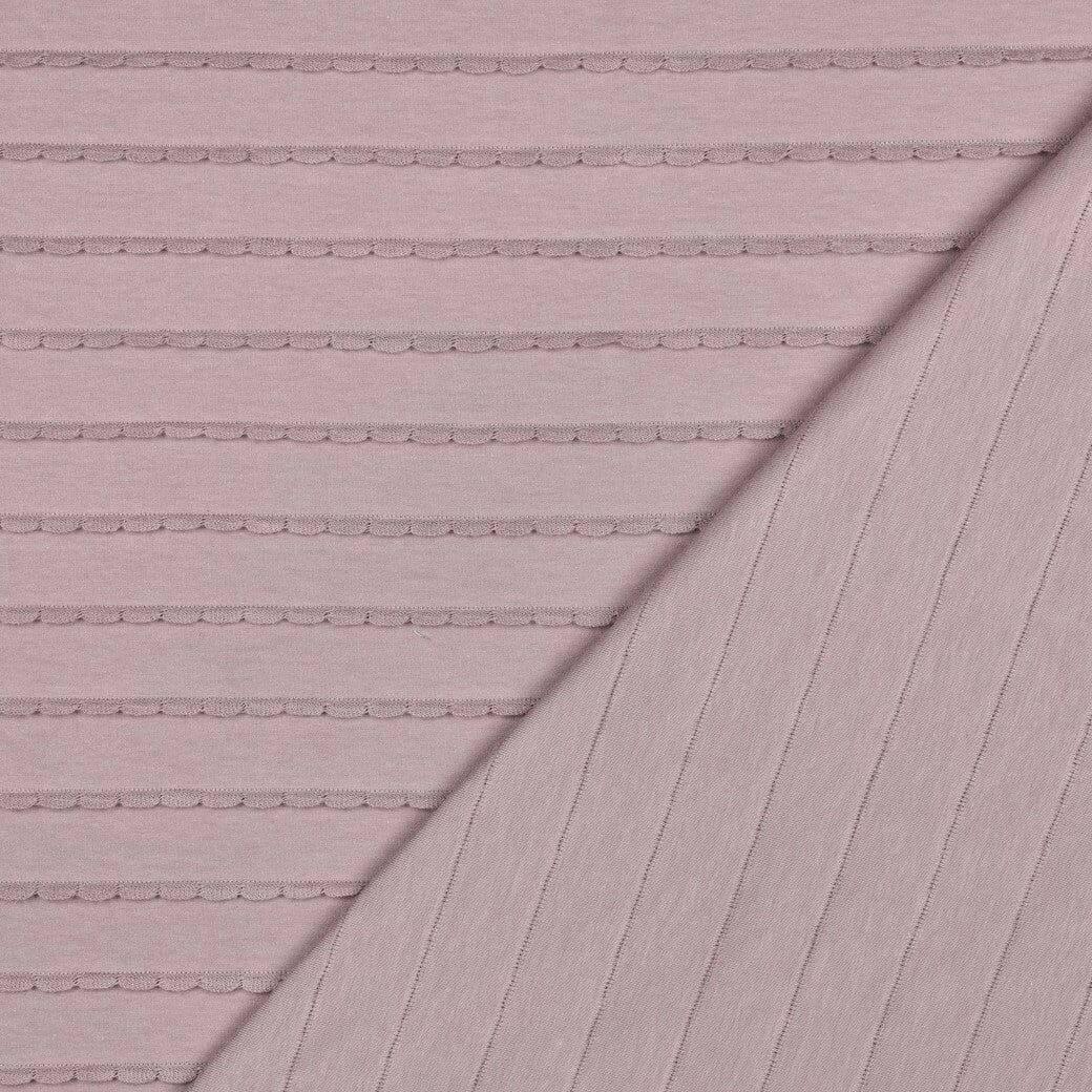 Jersey Rüschen - Mauve Fadenwunsch 