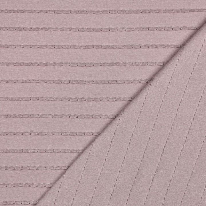 Jersey Rüschen - Mauve Fadenwunsch 