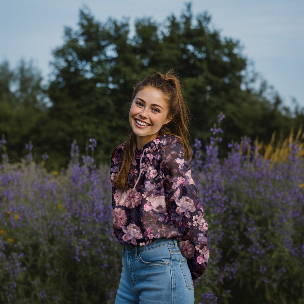 French Terry | Midnight Blossom | Navy