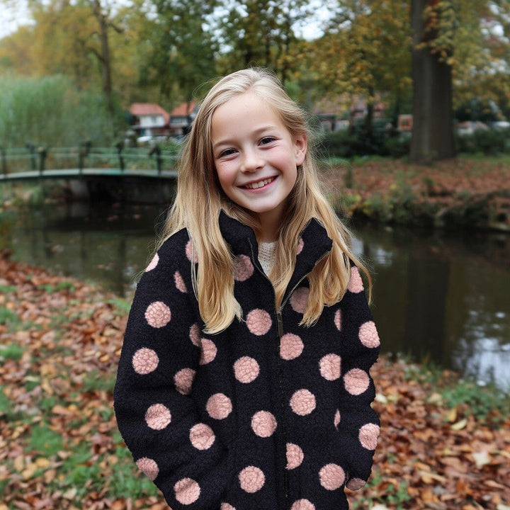 Teddy Jacquard | Burgundy Teddy Dots Poppy 