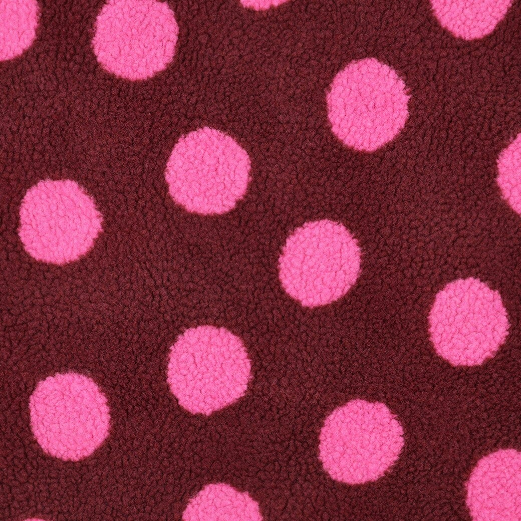 Teddy Jacquard | Burgundy Teddy Dots Poppy 