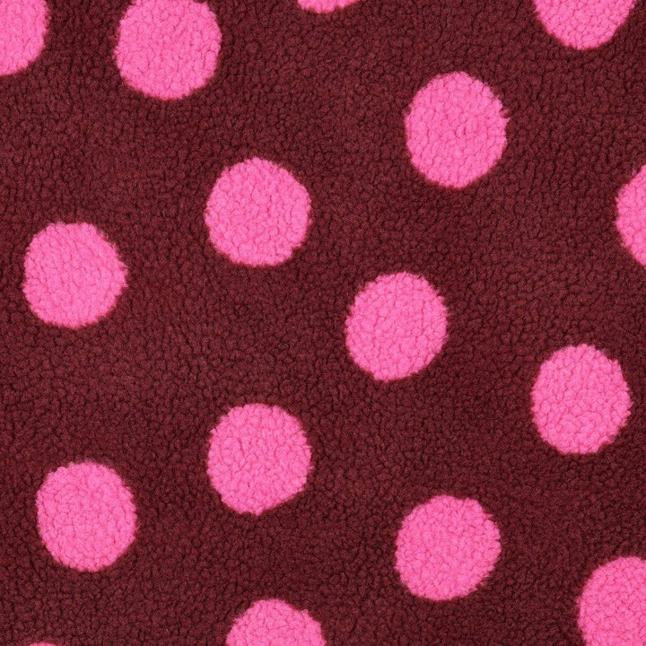 Teddy Jacquard | Burgundy Teddy Dots Poppy 