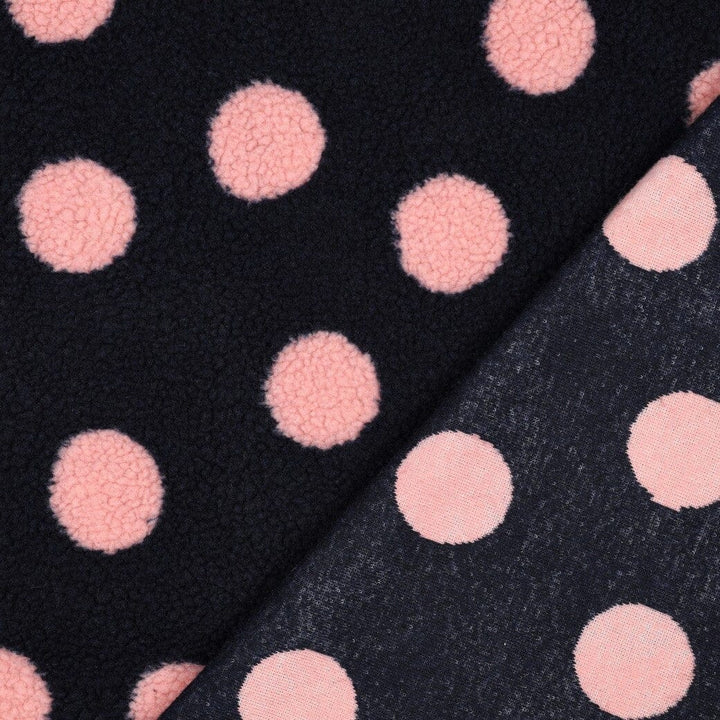 Teddy Jacquard | Navy Teddy Dots Poppy 