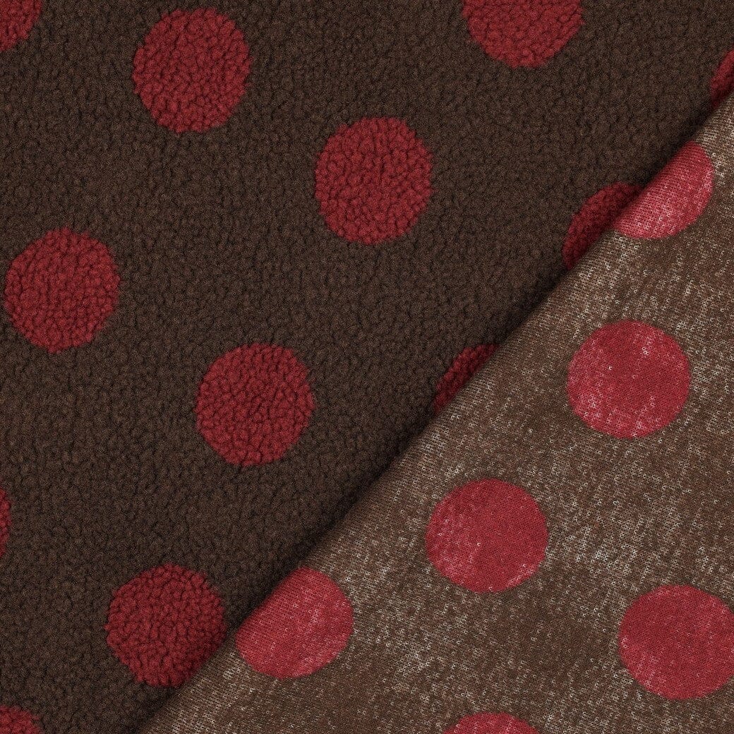 Teddy Jacquard | Espresso Teddy Dots Poppy 