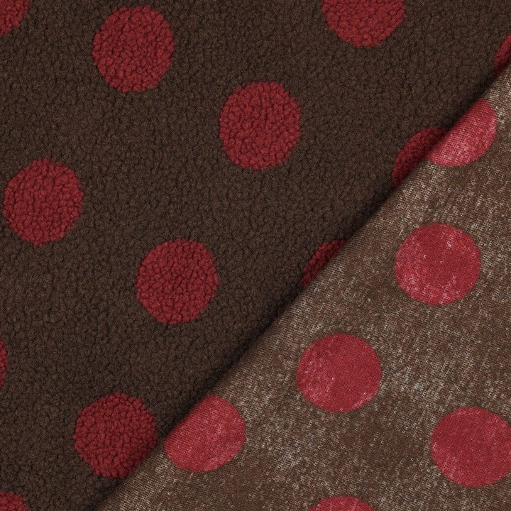 Teddy Jacquard | Espresso Teddy Dots Poppy 