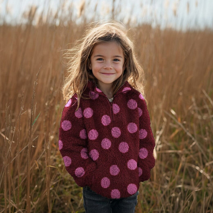 Teddy Jacquard | Espresso Teddy Dots Poppy 