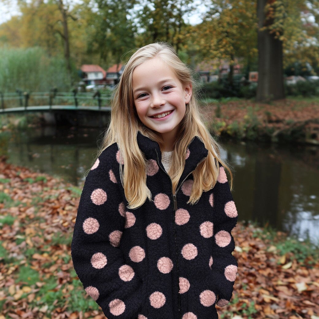 Teddy Jacquard | Espresso Teddy Dots Poppy 