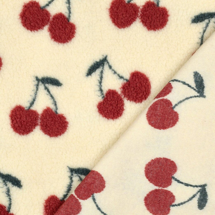 Teddy Jacquard | Ivory Teddy Cherry Poppy 