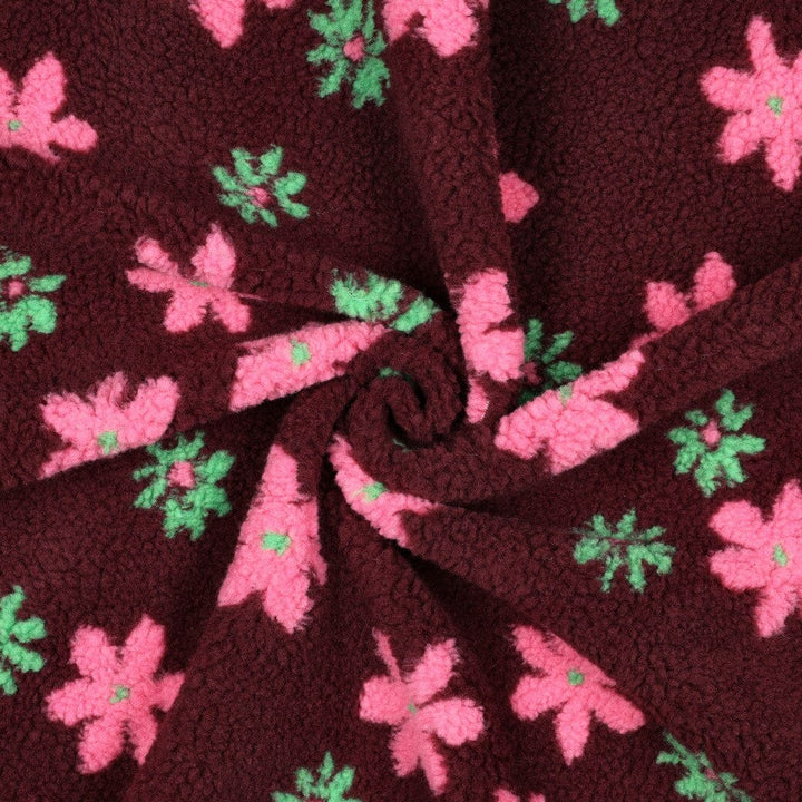Teddy Jacquard | Burgundy Teddy Blossom Poppy 