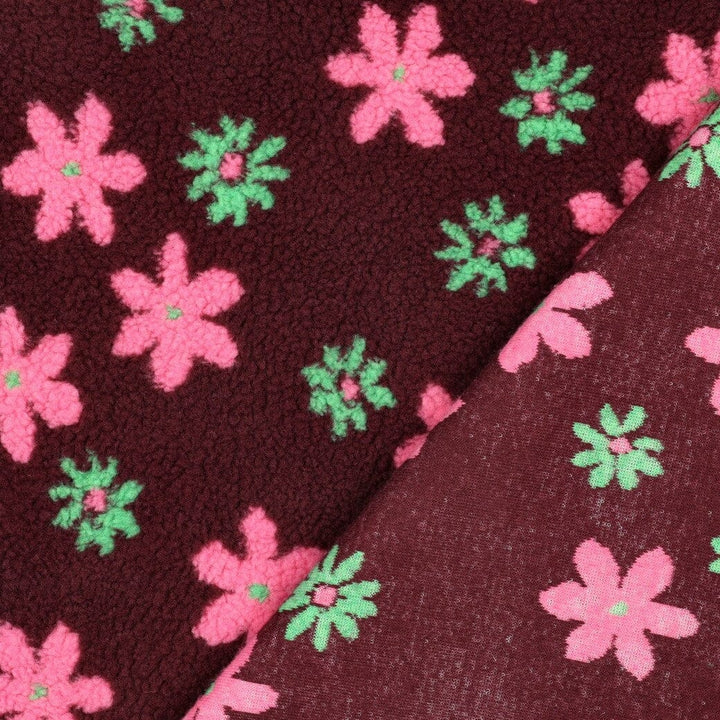 Teddy Jacquard | Burgundy Teddy Blossom Poppy 