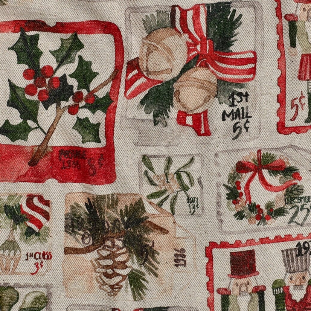 Canvas | Weihnachten | Vintage Briefmarken & Weihnachtsmotive Fadenwunsch 