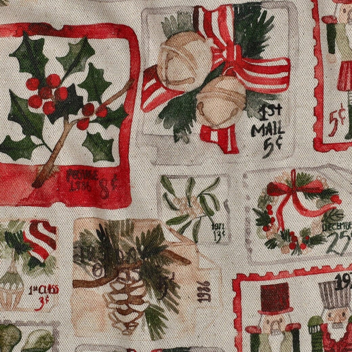Canvas | Weihnachten | Vintage Briefmarken & Weihnachtsmotive Fadenwunsch 