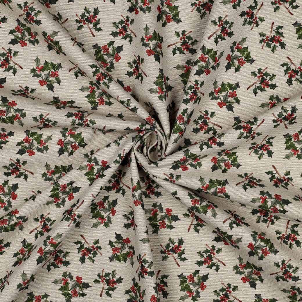 Canvas | Weihnachten | Stechpalmen auf Natur Fadenwunsch 