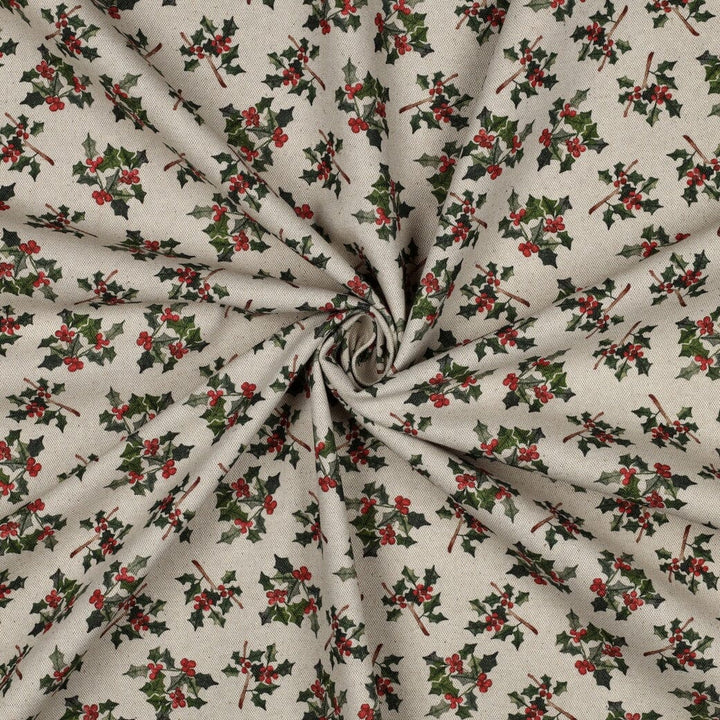 Canvas | Weihnachten | Stechpalmen auf Natur Fadenwunsch 