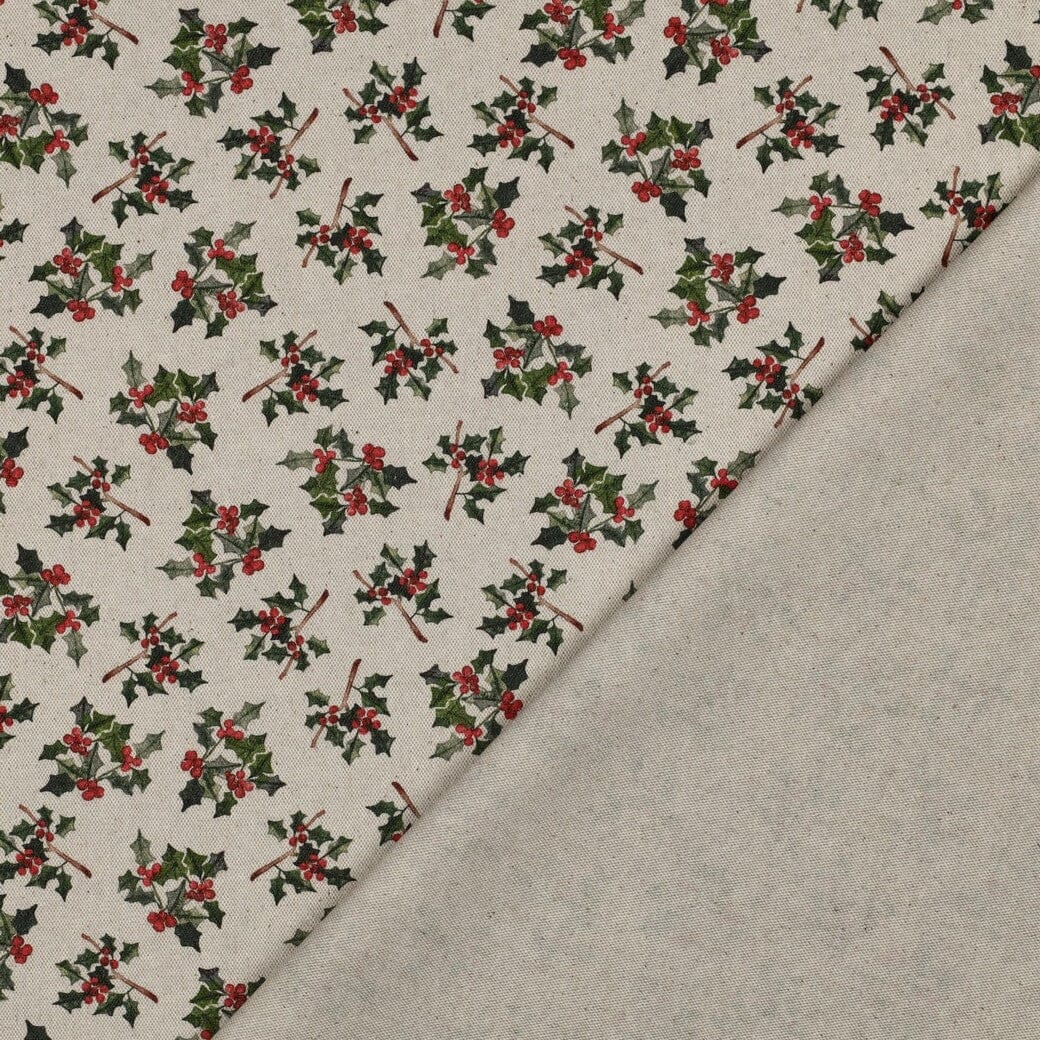 Canvas | Weihnachten | Stechpalmen auf Natur Fadenwunsch 