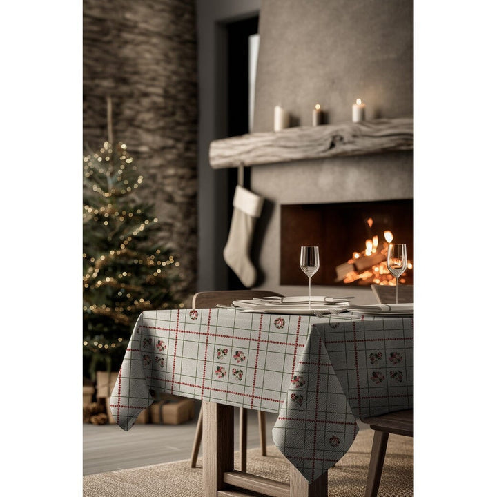 Canvas | Weihnachten | Weihnachtskaros mit Christbaumschmuck auf Natur Fadenwunsch 