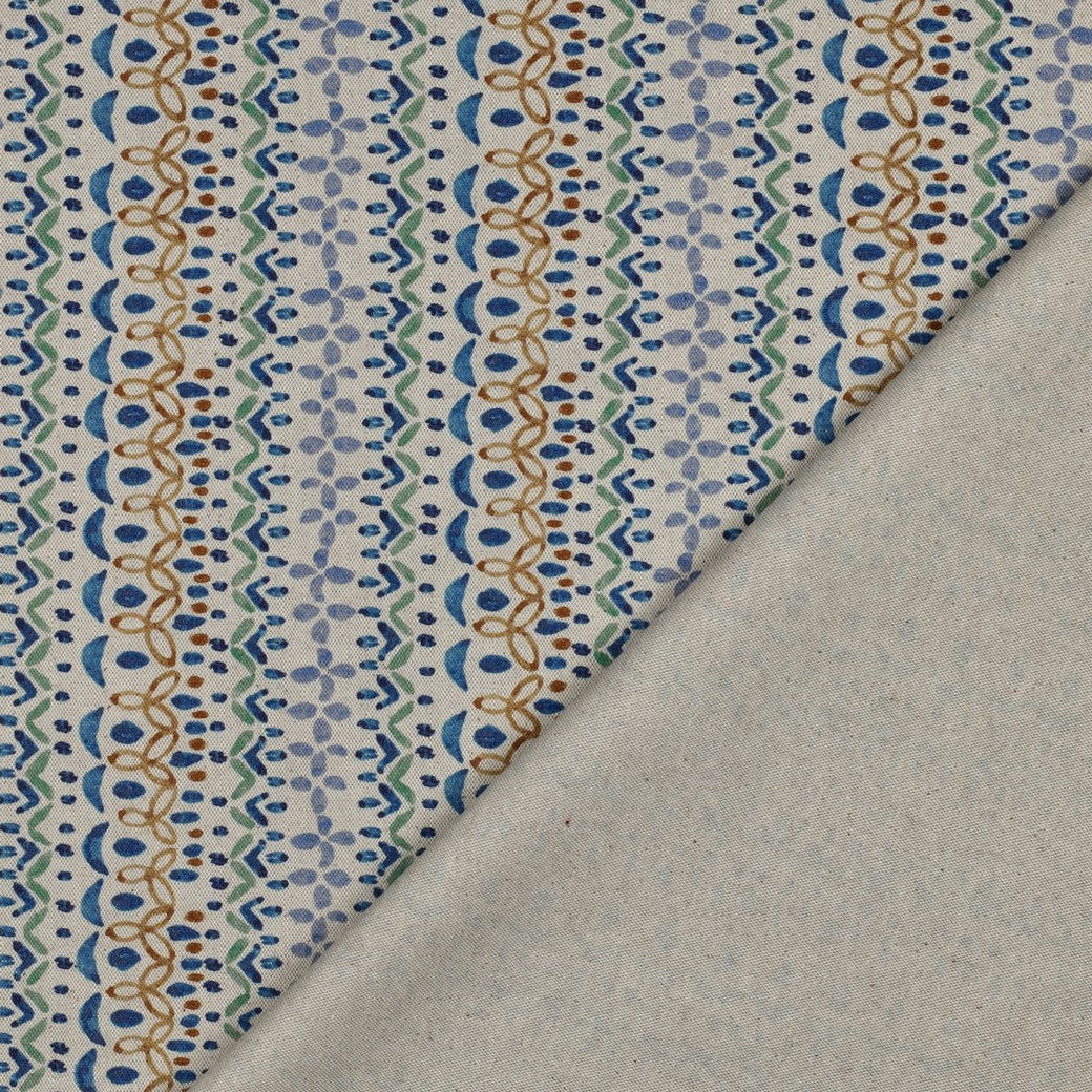 Canvas | Nordic Bloom Stripes | Natur