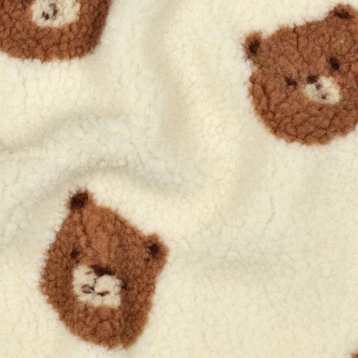 Teddy Jacquard „Little Bear“ | Off White Fadenwunsch 