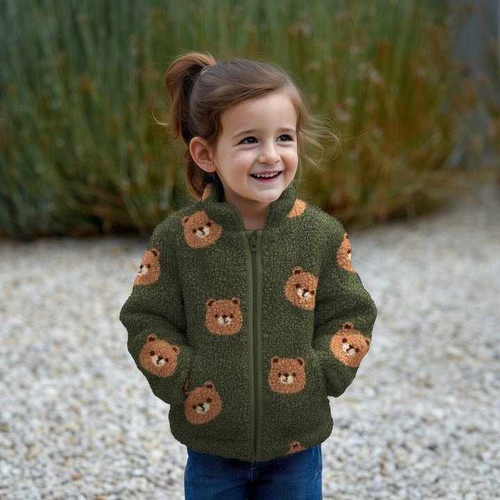 Teddy Jacquard „Little Bear“ | Off White Fadenwunsch 