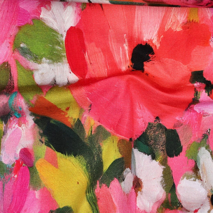 French Terry Blütenzauber | Pink