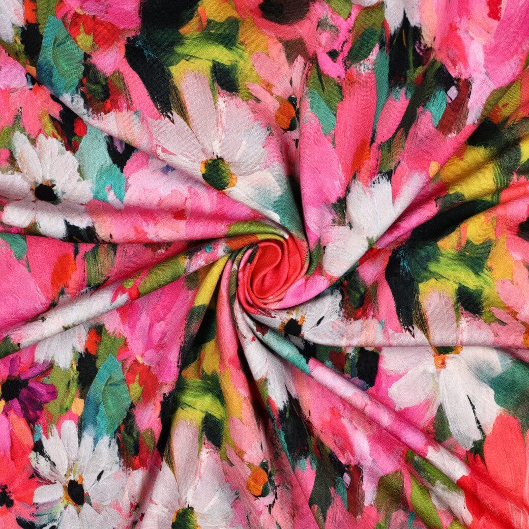 French Terry Blütenzauber | Pink
