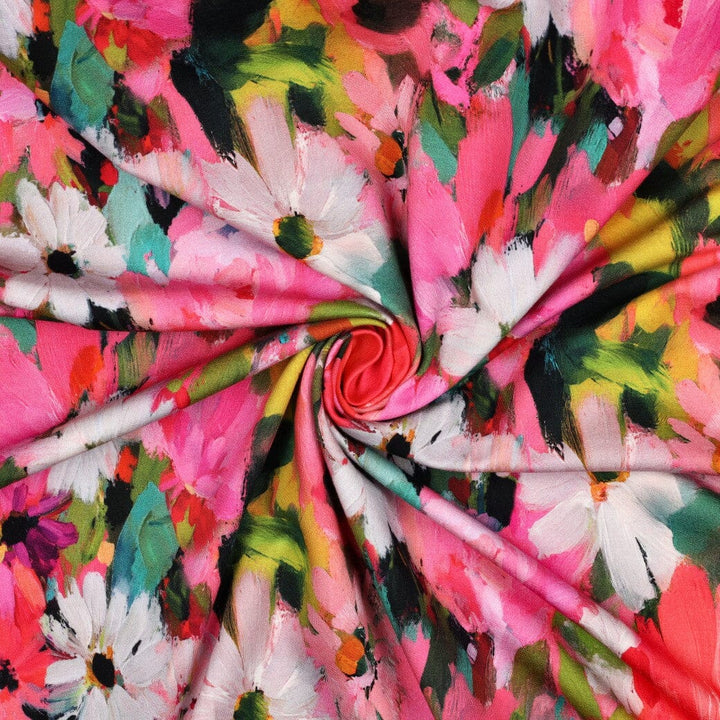 French Terry Blütenzauber | Pink