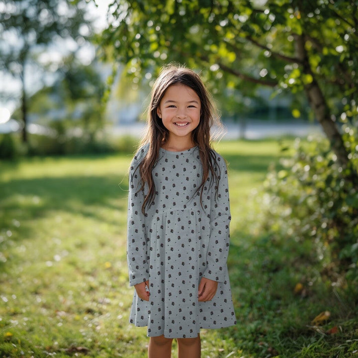 Jersey | „Little Flower“ – Creme | Kleine Blümchen Fadenwunsch 