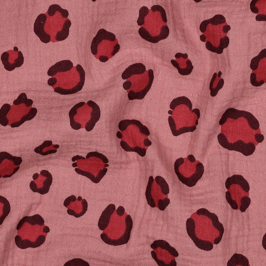 Musselin | Double Gauze | Lovely Leo | Mauve Fadenwunsch 